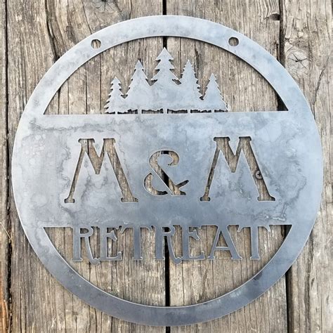 outdoor metal wall signs